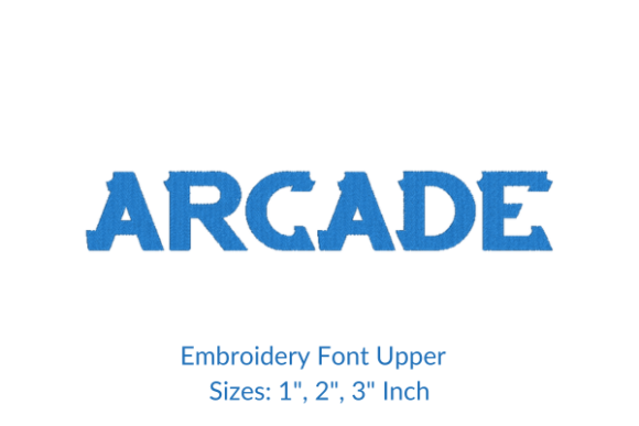 Arcade Font Embroidery Design Review for Business