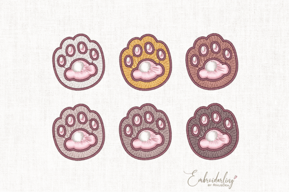 Cute Dog Cat Paw Print Embroidery Design Review
