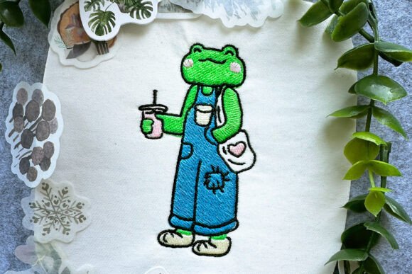 Frog with Shopper Embroidery Review