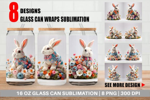 Glass Can Bunny Easter Embroidery Review