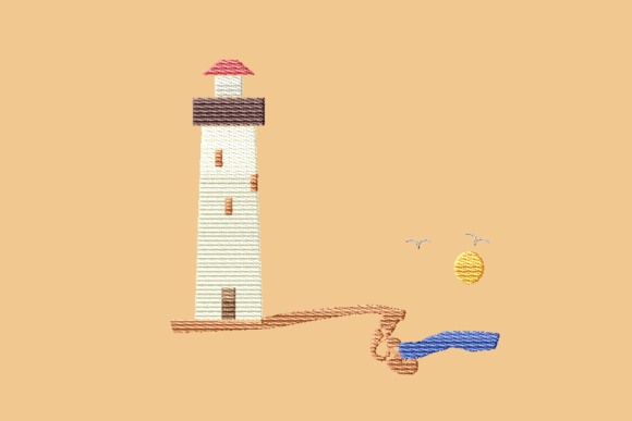 Lighthouse Sea Side Embroidery Review