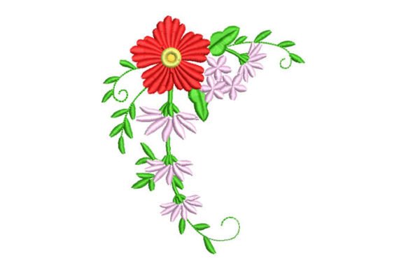 Marigold Flowers with Leaves Embroidery Review