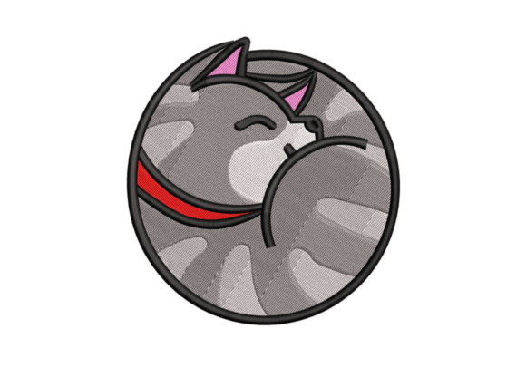 Review: Circular Cute Cat Embroidery Design for Holidays