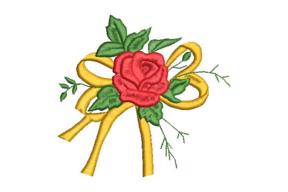 Review: Rose with Pretty Bow Embroidery Designs