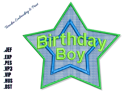 Reviewing Birthday Boy Machine Embroidery Design