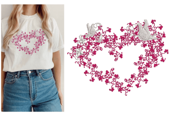 Reviewing Butterfly Heart Embroidery for Boutique Apparel