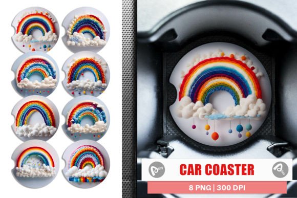 Reviewing Car Coaster Rainbow Embroidery for Gifts