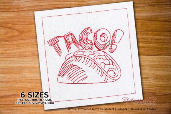Reviewing Taco with Taco Text Bluework for Holiday Sales