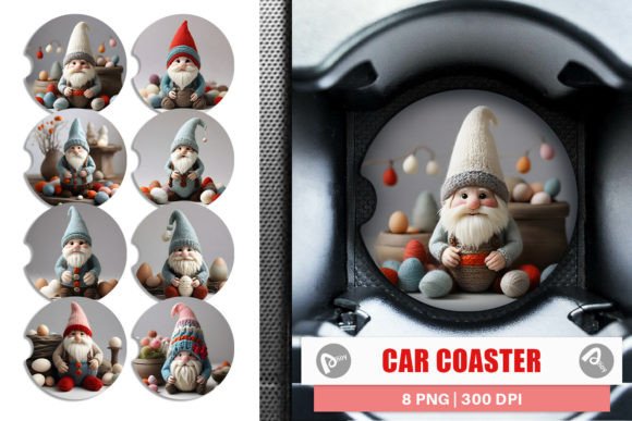 Reviewing the Car Coaster Easter Gnome Embroidery