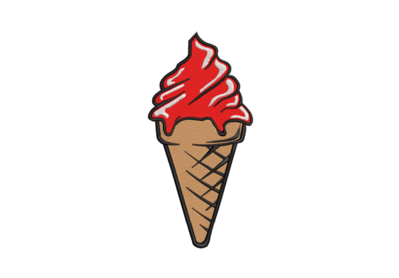 Reviewing the Coned Soft Ice Cream Embroidery Design