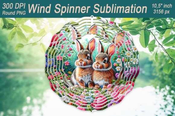 Reviewing the Easter Embroidery Bunny Wind Spinner Design