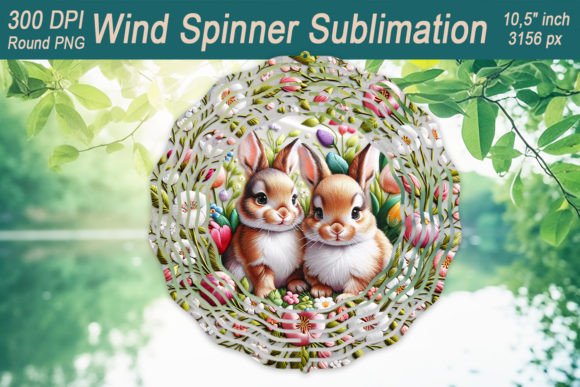 Reviewing the Easter Rabbit Embroidery Wind Spinner