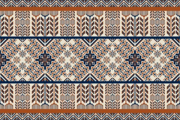 Reviewing the Embroidery Folk Ethnic Geometric Pattern
